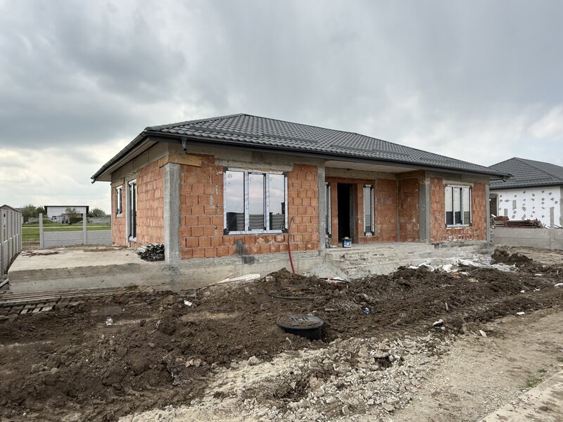 Domnesti, ansamblu case individuale pe parter, curte 400 m